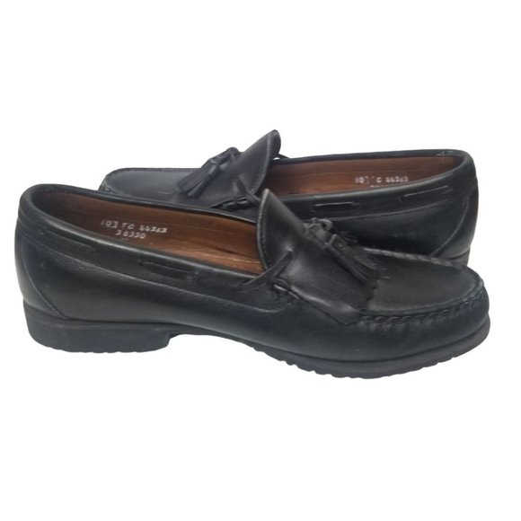 Allen Edmonds Mens 10C Black Leather Slip On Nashu main image 10